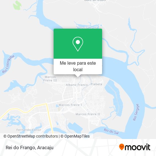 Rei do Frango mapa