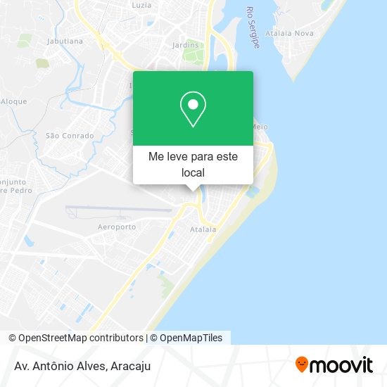 Av. Antônio Alves mapa