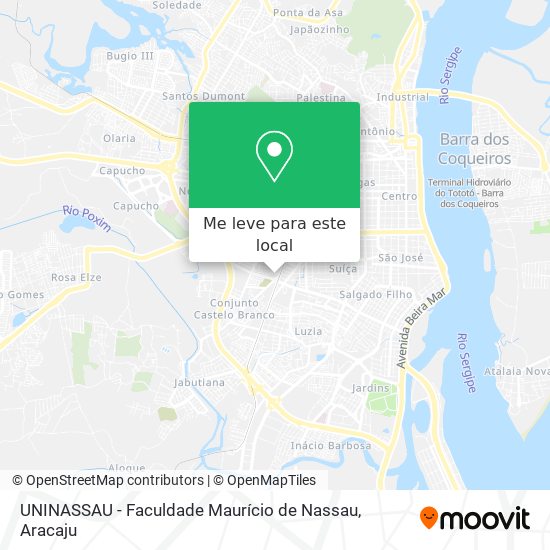 UNINASSAU - Faculdade Maurício de Nassau mapa