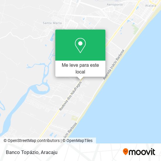 Banco Topázio mapa