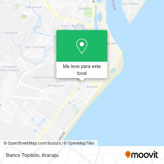 Banco Topázio mapa