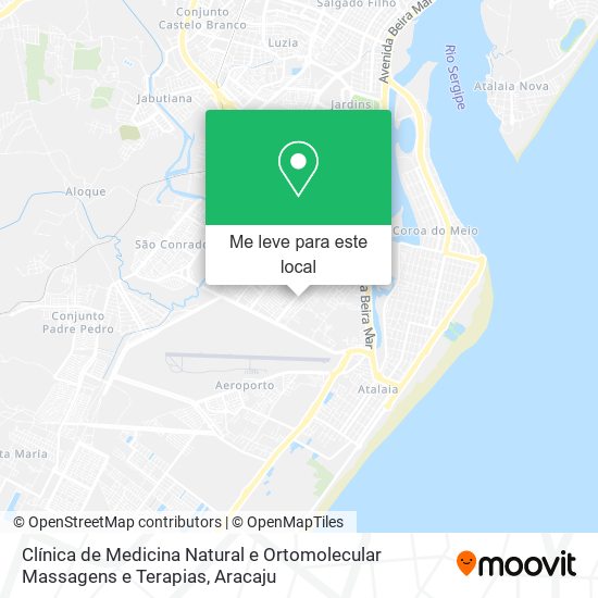 Clínica de Medicina Natural e Ortomolecular Massagens e Terapias mapa