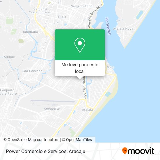 Power Comercio e Serviços mapa