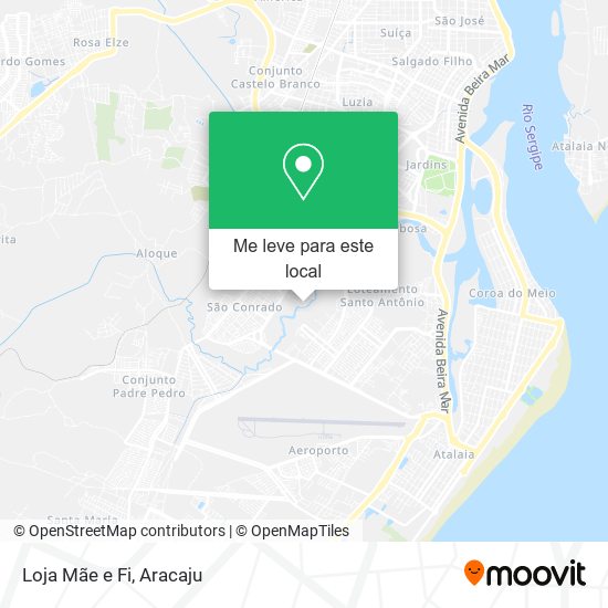 Loja Mãe e Fi mapa