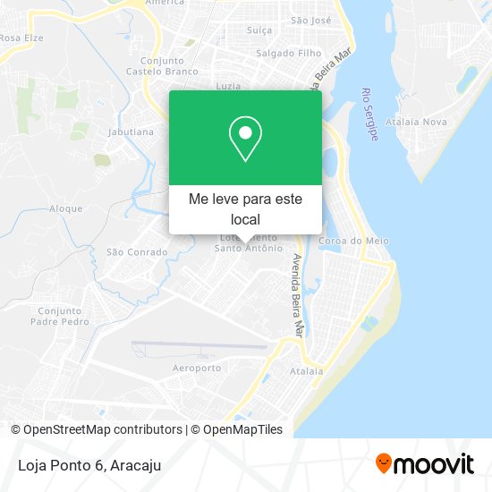 Loja Ponto 6 mapa
