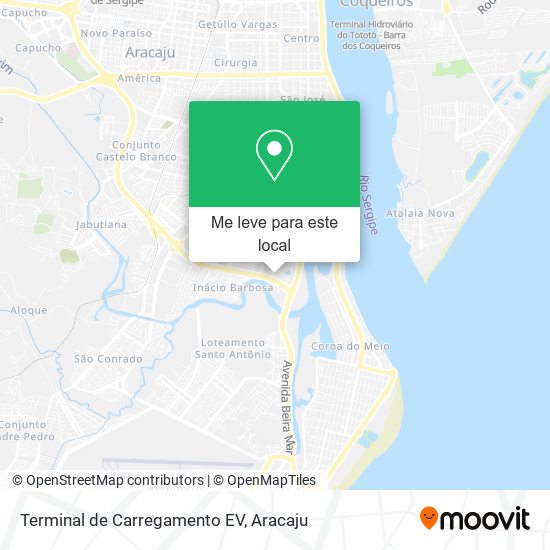 Terminal de Carregamento EV mapa
