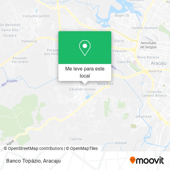 Banco Topázio mapa