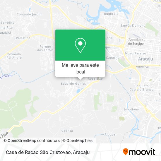 Casa de Racao São Cristovao mapa