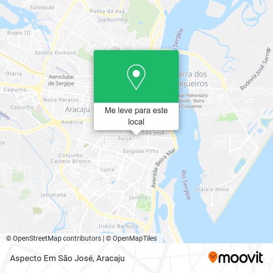 Aspecto Em São José mapa