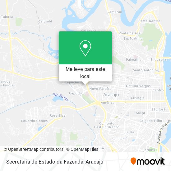 Secretária de Estado da Fazenda mapa