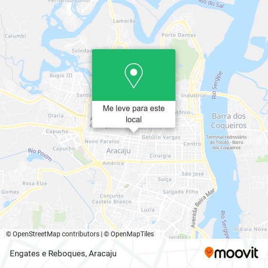 Engates e Reboques mapa