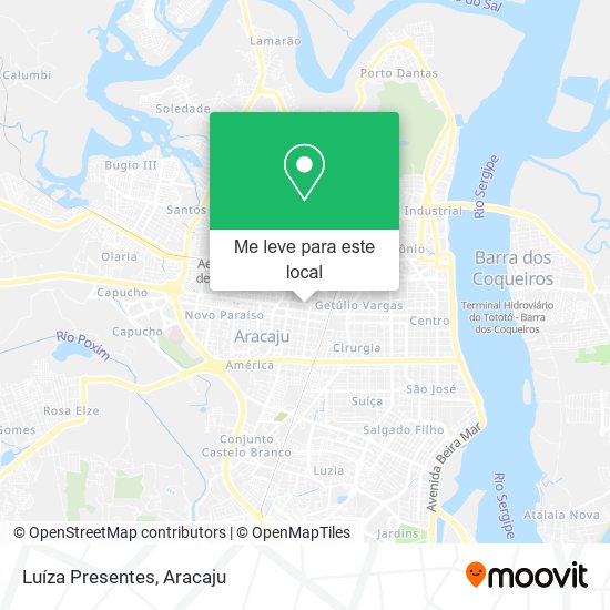 Luíza Presentes mapa