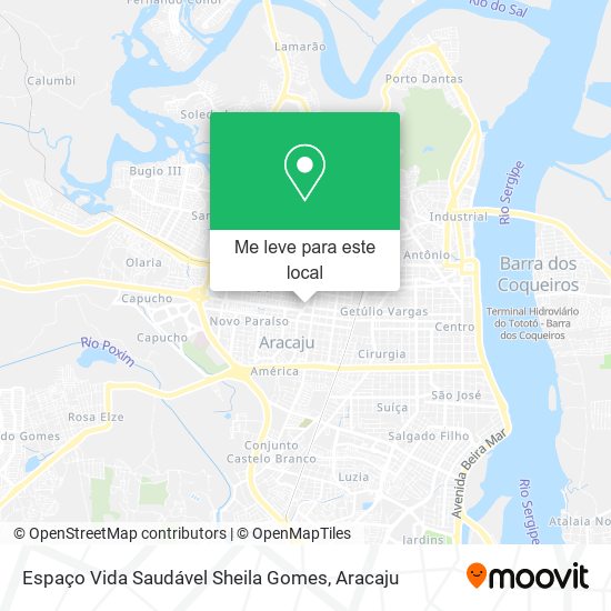 Espaço Vida Saudável Sheila Gomes mapa