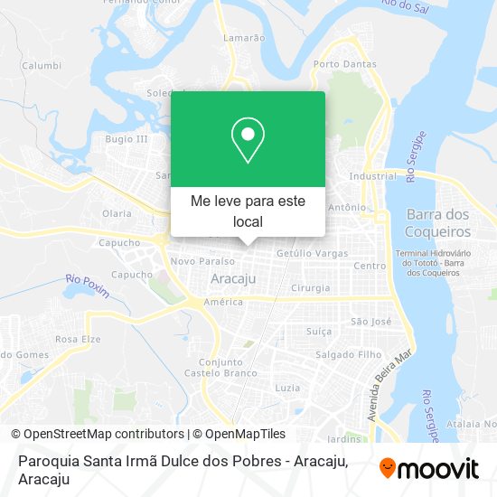 Paroquia Santa Irmã Dulce dos Pobres - Aracaju mapa