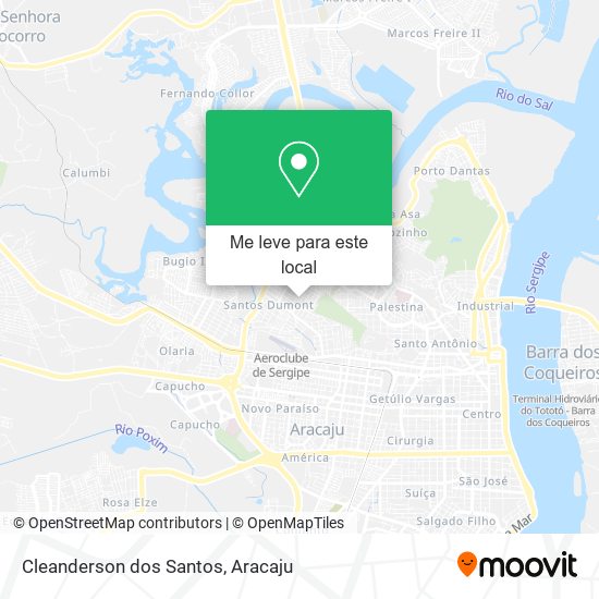 Cleanderson dos Santos mapa