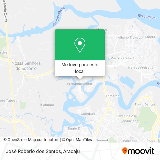 José Roberio dos Santos mapa