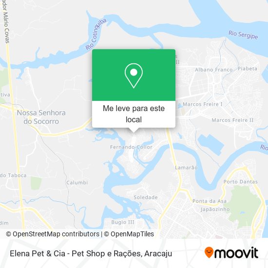 Elena Pet & Cia - Pet Shop e Rações mapa