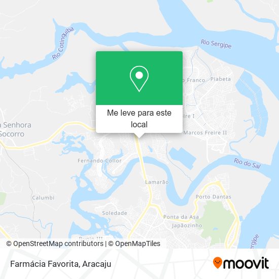 Farmácia Favorita mapa