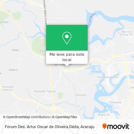 Fórum Des. Artur Oscar de Oliveira Déda mapa