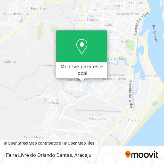 Feira Livre do Orlando Dantas mapa