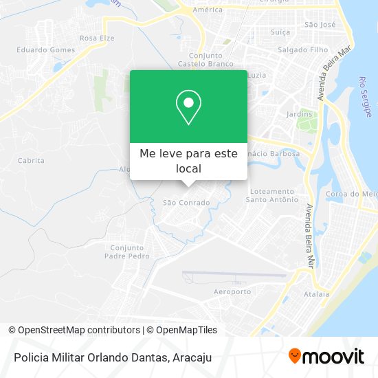 Policia Militar Orlando Dantas mapa