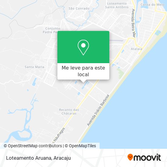 Loteamento Aruana mapa