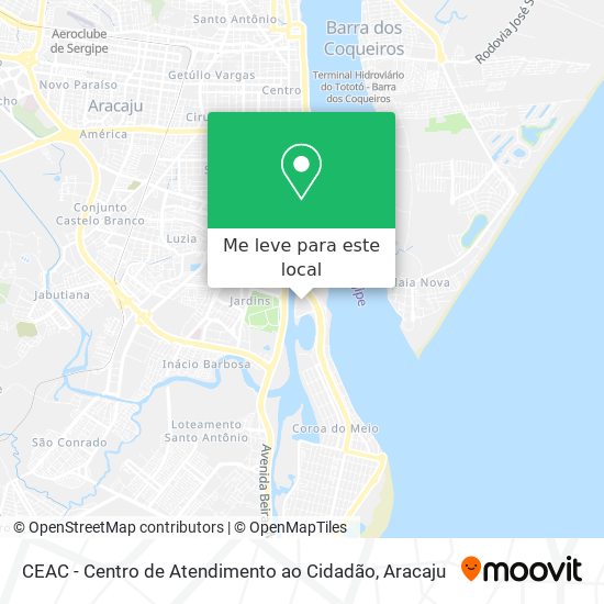 CEAC - Centro de Atendimento ao Cidadão mapa