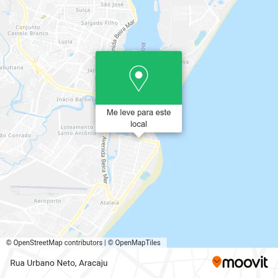 Rua Urbano Neto mapa