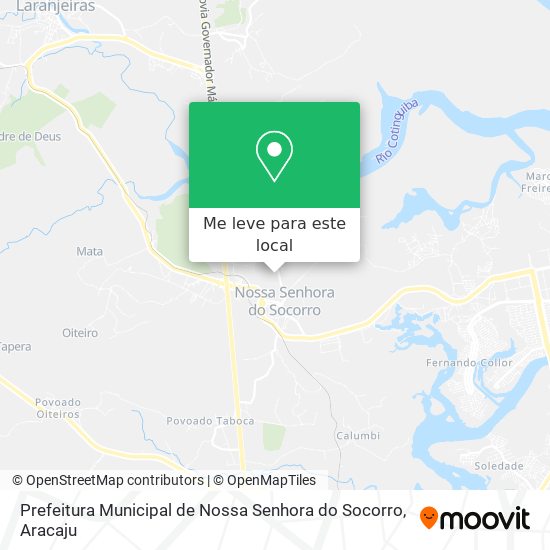 Prefeitura Municipal de Nossa Senhora do Socorro mapa