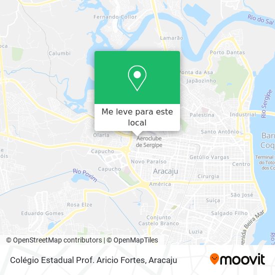 Colégio Estadual Prof. Aricio Fortes mapa