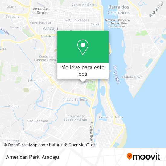 American Park mapa