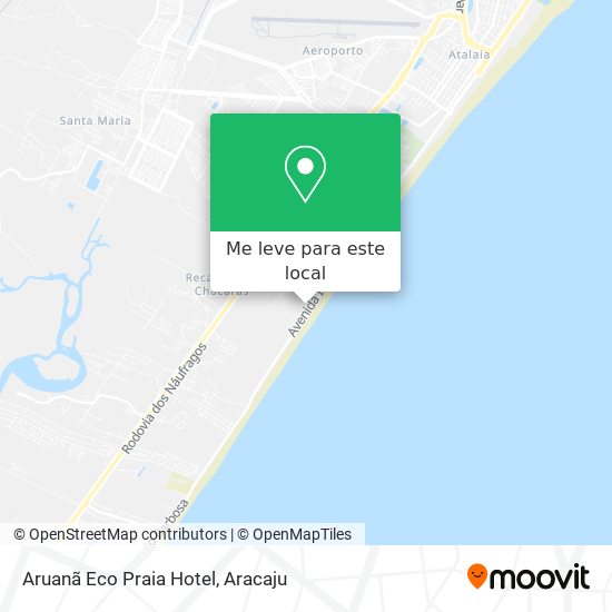 Aruanã Eco Praia Hotel mapa