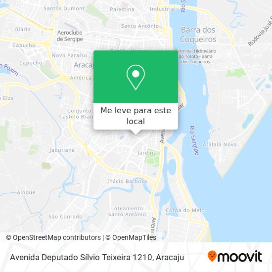 Avenida Deputado Sílvio Teixeira 1210 mapa
