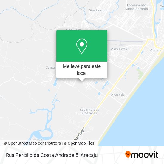 Rua Percílio da Costa Andrade 5 mapa