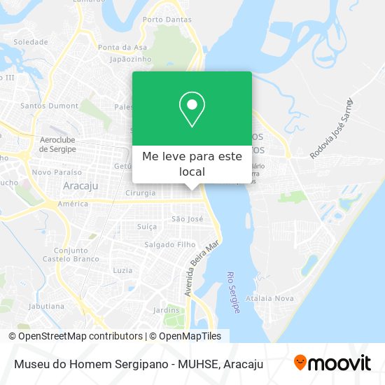 Museu do Homem Sergipano - MUHSE mapa