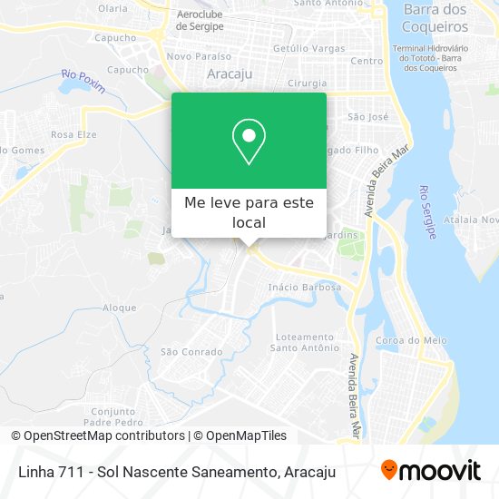 Linha 711 - Sol Nascente Saneamento mapa