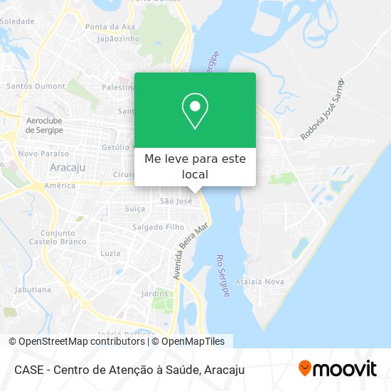 CASE - Centro de Atenção à Saúde mapa