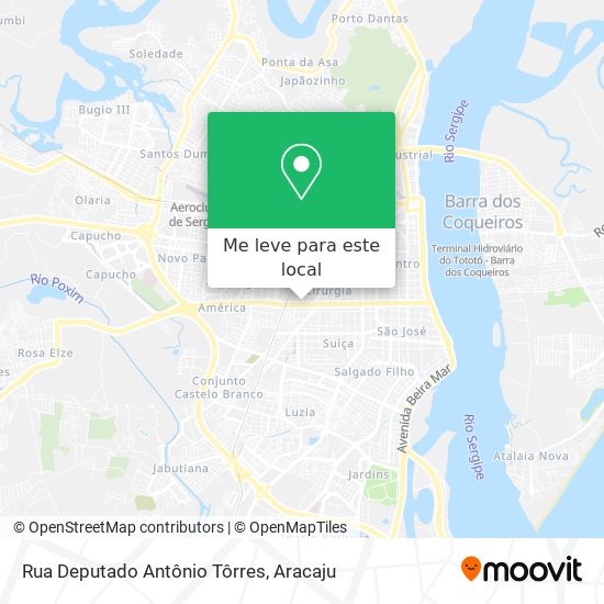 Rua Deputado Antônio Tôrres mapa