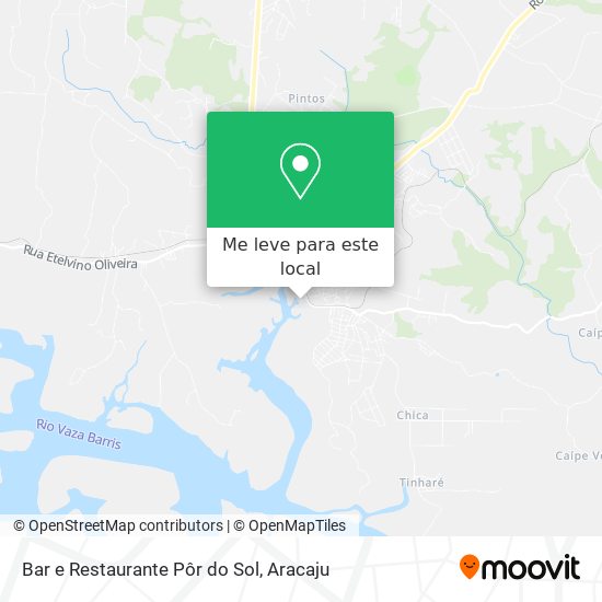 Bar e Restaurante Pôr do Sol mapa