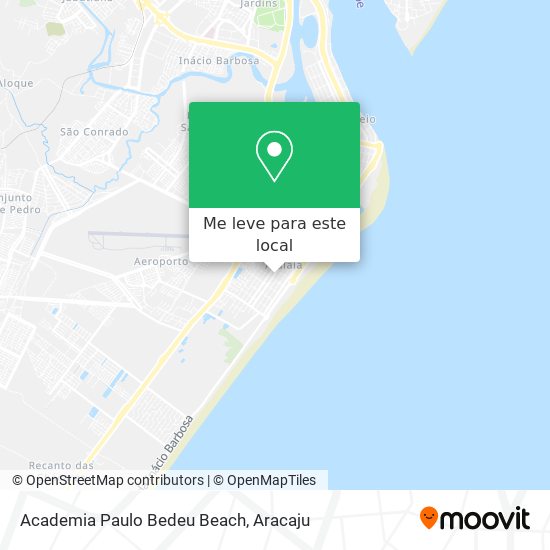 Academia Paulo Bedeu Beach mapa