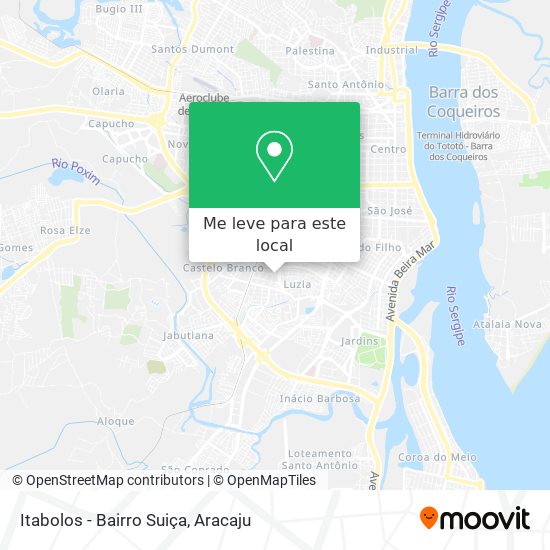 Itabolos - Bairro Suiça mapa
