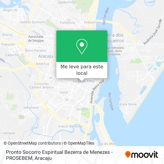 Pronto Socorro Espiritual Bezerra de Menezes - PROSEBEM mapa