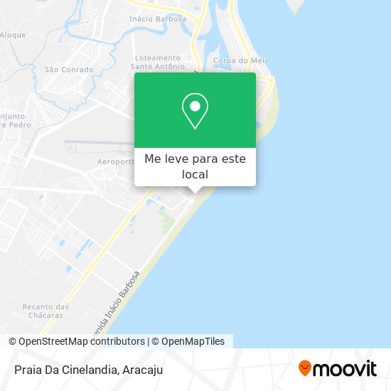 Praia Da Cinelandia mapa