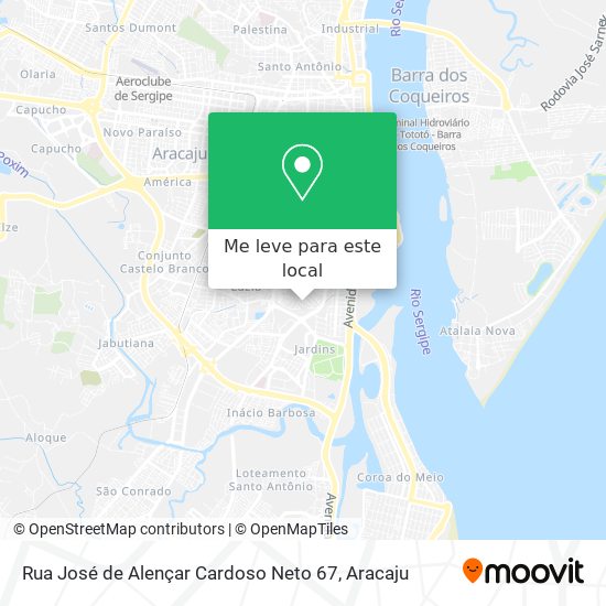 Rua José de Alençar Cardoso Neto 67 mapa