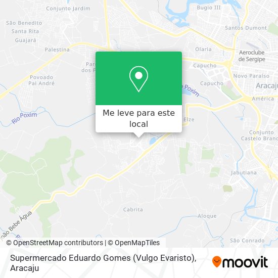 Supermercado Eduardo Gomes (Vulgo Evaristo) mapa