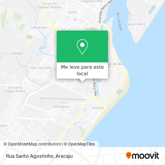 Rua Santo Agostinho mapa