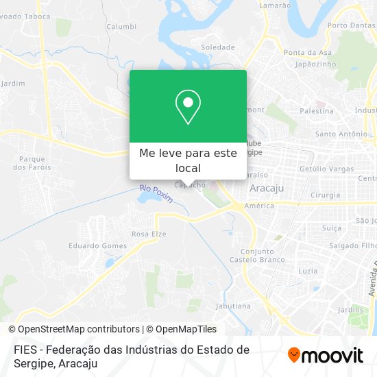 FIES - Federação das Indústrias do Estado de Sergipe mapa