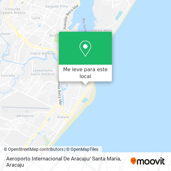 Aeroporto Internacional De Aracaju/ Santa Maria mapa