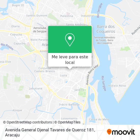 Avenida General Djenal Tavares de Queroz 181 mapa