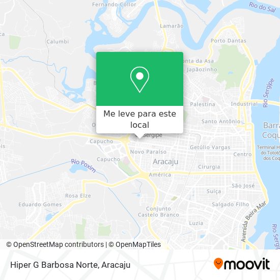 Hiper G Barbosa Norte mapa